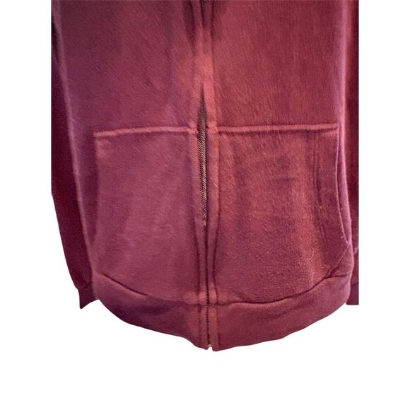 *3/$15 Victoria's Secret PINK Women's Maroon Full Zip Hoodie Jacket Size S - Picture 3 of 10